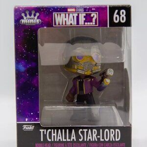 T'Challa Star-Lord Funko Minis Marvel Studios What If Figures (NIB)